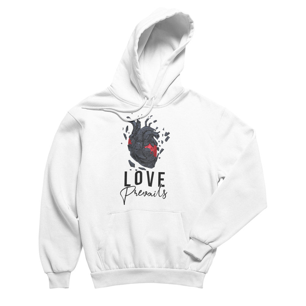 Love Prevails Hoodies - White & Black Hoodie | Livnchrist 