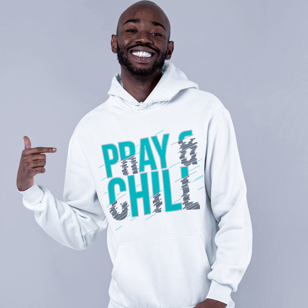 Pray & Chill Hoodie - White And Black Hoodies | Livnchrist 