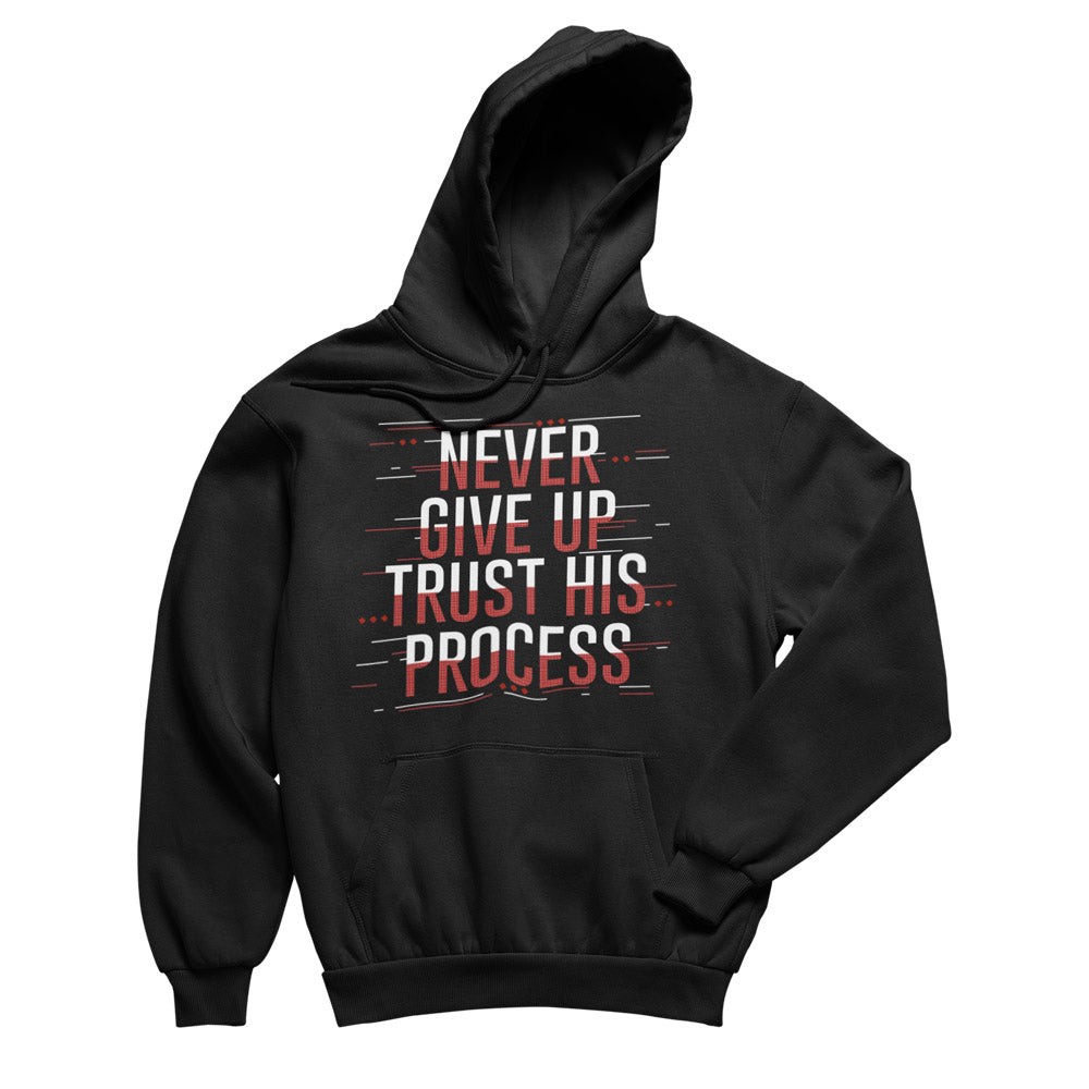 Trust His Process - Hoodie In Black Color For Women's | Livnchrist 